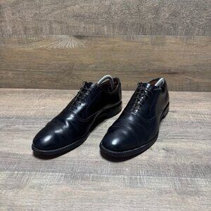Allen Edmonds Park Avenue Black Leather Cap Toe Oxford Shoes Men's Size 9.5
